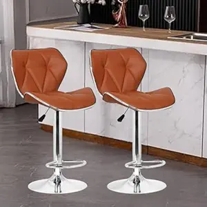 Da URBAN Ember Height Adjustable and Revolving Bar Stool/Kitchen Chair/Stylish Bar Stool (Tan) (tan)