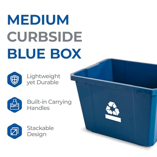 Gracious Living 16015-6C Medium Curbside Blue Box thumb #2