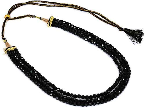 AV FASHION INDIA Black Onyx Non Metal Crystal Gemstone Beads 3 Layer Multi Strand Necklace for Women (B08SL7JW9H) Amazon Price History, Amazon Price Tracker