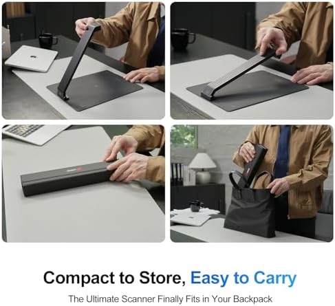 Scanpad100 Pro 16MP 휴대용 문서 스캐너, USB 문서 카메라, 스캔당 1초, OCR 텍스트 인식, AI 향상, 캡처 크기 A4, 접기 가능, 윈도우 및 맥 지원 (책용이 아님) — 사진 6