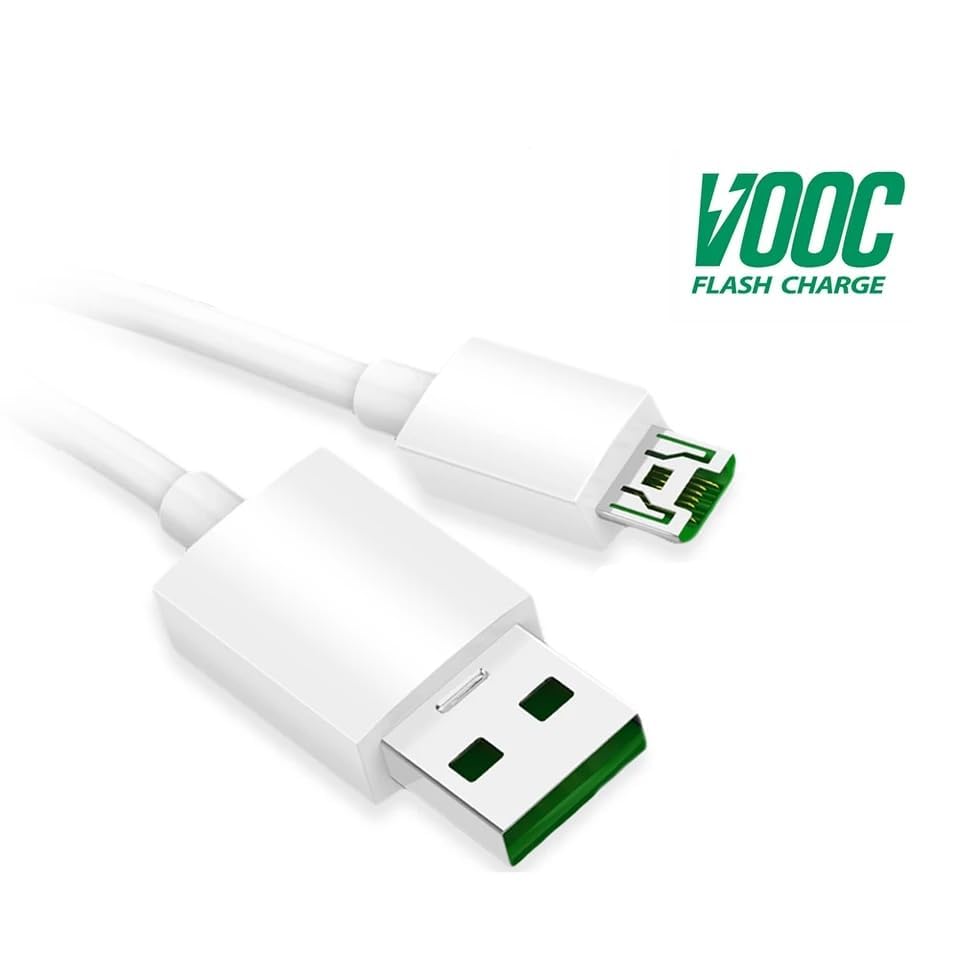Image of The Black Store Origila 30W Flash Super Vooc Micro Usb 7 Pin Data Sync Fast Charging Cable For Cellular Phones Oppo Reno /Oppo F9 Pro / F11 Pro Upto 4Amp For All Oppo Smartphones BG998