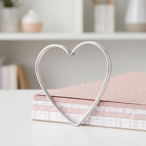 Aros de corazón de hierro para atrapasueños estables que solucionan deformaciones al tejer 3