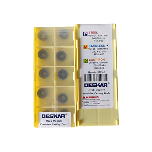 Deskar 100% Original RPMT RPMT10 RPMT10T3 RPMT10T3MOE JS RPMT10T3MOE-JS LF6018 Milling Insert