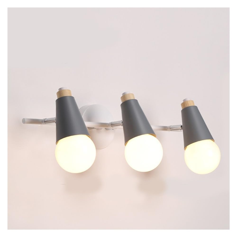 HXYSXHJUO Modern Lamp Shade Wall Lamps & Sconces Nordic 3-Light Study Mount Lighting Light Fixtures E26/E27 Base for Bedroom Living Room Corridor Home Decor