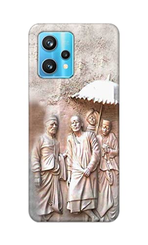 Image of Printed Hard Back Cover Case for Realme 9 4G Back Cover (Sai Baba) -1803