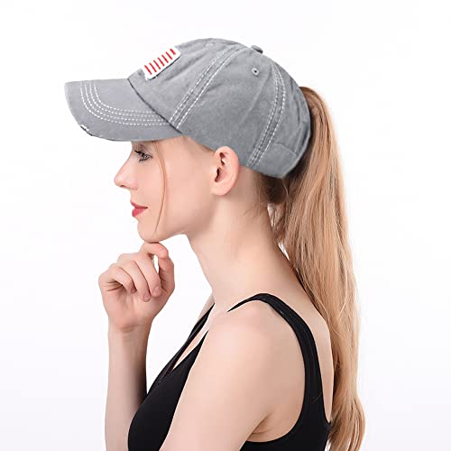 Image of FGSS Patriotic Baseball-Caps USA-Flag Hat Unisex 4th-July Baseball Hat