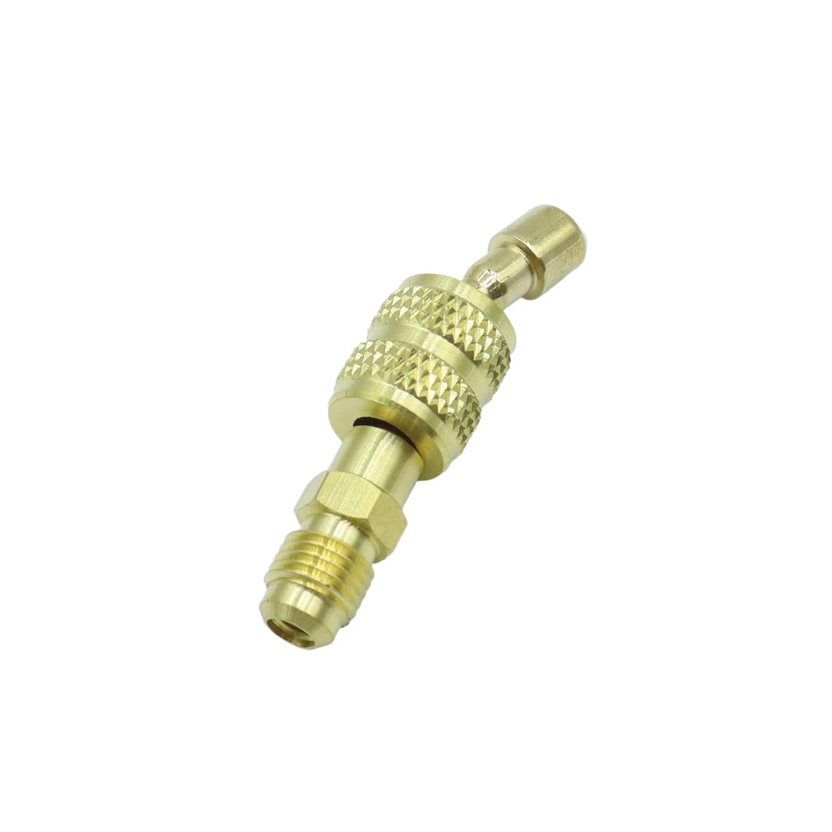 WANGCL 2-częściowy adapter R410a AVA-20C (1/4SAE na 5/16SAE) adapter przyłączeniowy do klimatyzacji sprężarki ładowania technika chłodzenia