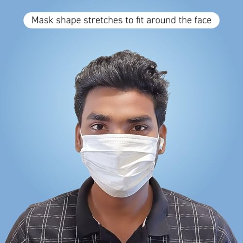 Image of Suzuran Japanese Airspace Face Masks - Water-Resistant, High-Efficacy, Ultra-Soft Nonwoven Fabric, Disposable & Breathable - Pack of 60