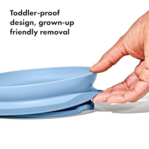 OXO Tot Stick and Stay Suction Plate (Dusk) — view 3