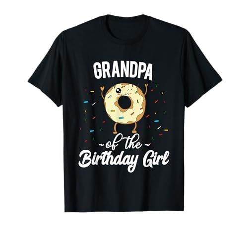 Gracioso abuelo con tema de rosquilla del abuelo de la cumpleañera Camiseta