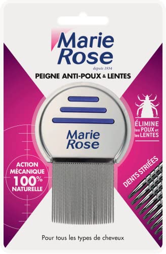 MARIE ROSE - Peigne Anti-Poux Et Lentes - Pour tous types de cheveux Cover