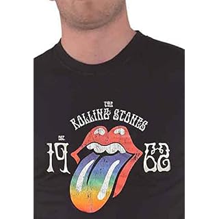 The Rolling Stones T Shirt Sixty Rainbow Tongue 1962 Nouveau Officiel Unisex Size M - Les Beatles, Paul McCartney, John Lennon, RIngo Starr, George Harrison The Rolling Stones T Shirt Sixty Rainbow Tongue 1962 Nouveau Officiel Unisex Size M – Image 3
