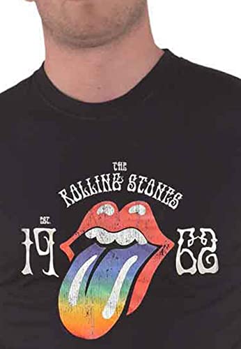 The Rolling Stones T Shirt Sixty Rainbow Tongue 1962 Nouveau Officiel Unisex Size M - Les Beatles, Paul McCartney, John Lennon, RIngo Starr, George Harrison The Rolling Stones T Shirt Sixty Rainbow Tongue 1962 Nouveau Officiel Unisex Size M – Image 4