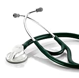 ADC Adscope 600 Platinum Series Cardiology Stethoscope with Tunable AFD Technology, 27 inch Length, Dark Green