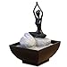 Produktbild zen' Light yoga2 Brunnen Polyresin schwarz 12 x 12 x 17 cm