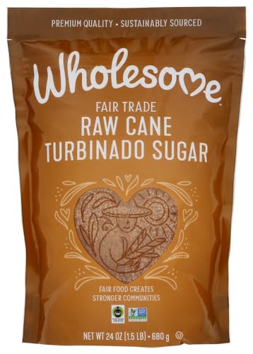 Wholesome Sweeteners, Inc., Natural Raw Cane, Turbinado Sugar, 1.5 lbs (24 oz.) - 680 g(Pack of 2) image 5