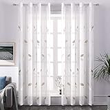 Design: Das natürliche Aussehen lässt diesen Vorhang in Mode erscheine. Mit sanfte Farbe ermöglicht der Vorhang eine warme Gestaltung der Fensterflächen, und es kann auch Ihre Fenster dekorativ und farbenfroh gestalten.