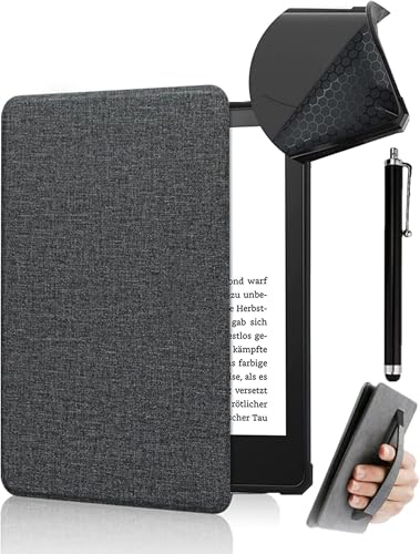 enoxboo Capa para Kindle 11ª Geração (2024/2022, Modelo: C2V2L3/RS23CV) - Acompanha Alça de Mão Caneta Stylus Além de Possuir Função de Ativação/Desativação Automática