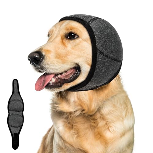 Dog Ear Muffs Noise Protection, Wraps Cover for Dogs Bath Grooming, Adjustable Dog Calming - image 1