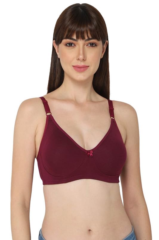 intimacy lingerie Intimacy Women's Bra Non-Padded Seamless Non-Wired Everyday Full Coverage T-Shirt Bra Daily Use Support and Comfortable Bra Adjustable Strap Double Layered Bra for Women-picture-28