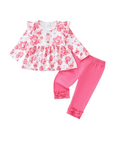 Image of Baby Girl Clothes Infant Toddler Clothes Fall Winter Outfit Clothing Set | Baby Girl Tops Pants Set, Long Sleeve Infant Clothes, Baby Girl Stuff, Toddler Stuff, Girls Clothing Set, Gift