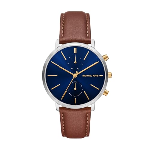 Michael Kors Hommes Analogique Quartz Montre avec Bracelet en Cuir MK9209