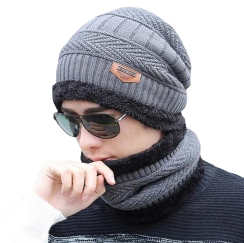 Beanie Cap & Muffler for Men & Women| Woolen Topaa| Winter Thermal | Winter set, Woolen Cap, Beanie, Mufflers and Neck Warmer PACK OF 1 MULTICOLOUR-picture-27