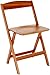Foppapedretti Luna Sedia Pieghevole, Noce, 1 pezzo