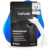 Behale - 30x Nasenpflaster Schnarchen - Dermatologisch getestet I Nose Strips for sleeping I Anti...