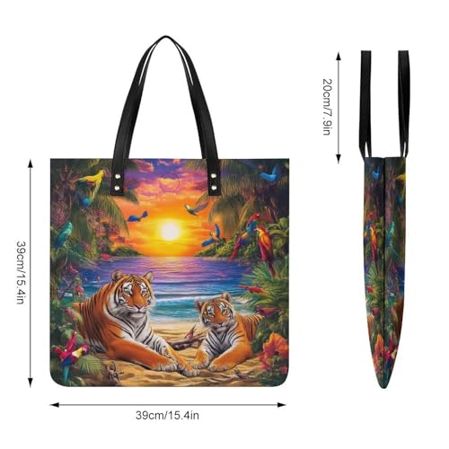 Bolso de cuero suave para mujer, fácil de llevar, tote para trabajo miniatura 4