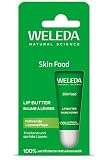 WELEDA Bio Skin Food Lip Butter Lippenpflege - Naturkosmetik Pflege Lippenbalsam Soforthilfe für spröde & trockene Lippen. Nachhaltiger Lippenstift mit Bienenwachs, Lanolin & Sonnenblumen Öl (1x 8ml)