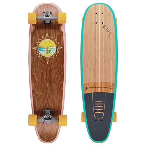 BTFL Surfskate Board Sol Ideales Surftraining für Balance, Carving & Pumping. Komplett...