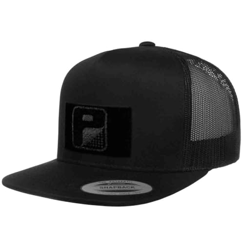 Image of Pull Patch Tactical Hat | Authentic Snapback Flat Bill Trucker Cap | 2x3 Loop Surface to Attach Morale Hook Patches