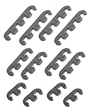 RACOONA Spark Plug Wire Separator,12pcs 7mm 8mm 8.5mm 8.8mm Spark Plug Wire Holder,Car Accessories Spark Plug Wire Loom Car Engine Spark Plug Separators Ignition Wire Separators Holder (Black)