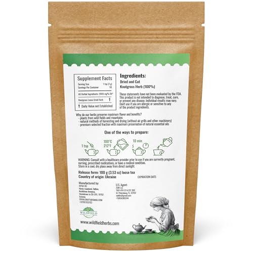 Image of 3.5 oz. Common Knotgrass Herbal Tea (Polygonum Aviculare) - 100g Pigweed Herb Tea