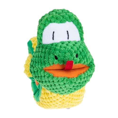 ROMISBABA 蛇のおもちゃを嗅ぐ 犬の栄養補給のおもちゃ わんわん 動物 つめた 子犬 pet supplies 犬の鼻を鳴らすヘビのおもちゃ 折りたたみスナッフルヘビ フリース Green