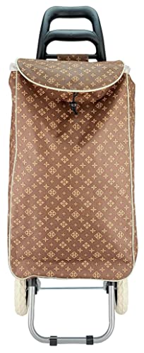 Einkaufstrolley/leichte robuste wetterfeste Konstruktion & Tasche (ca. 40L Stauraum)/ wendige leichtläufige Räder (Ø16cm… – Bild 4