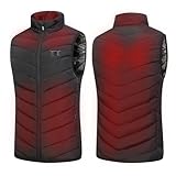 WXJHNYBS 3 Modos De Calefacción,Lavable Ropa Calefactable Hombre para Senderismo,Escalada,17Heizzonen-S