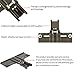 2 Packs UPGRADED W10350376 Dishwasher Top Rack Parts for kenmore,W/ 0.9 In Diameter Wheels Fit Kenmore Whirlpool Kitchen aid Dishwasher Rack Adjuster for w10350374 wdt780saem1 w10311123b kuds30ixbl8
