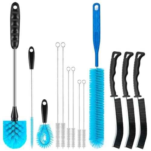 Bottle Brush Cleaning Set - Multi Cup Brush, Water Bottle Cleaner, Crevice Cleaning Brush Pipe &...