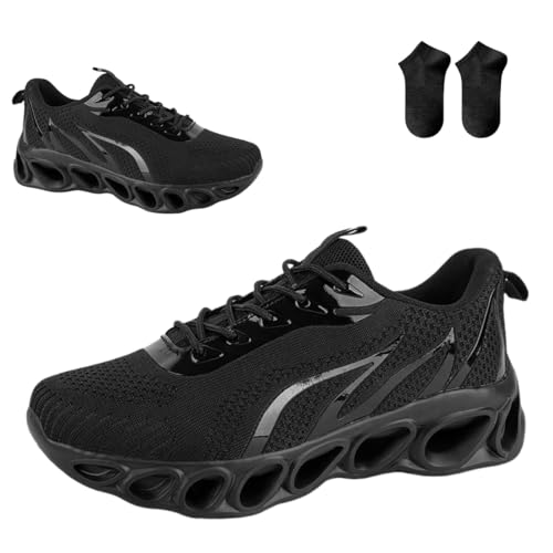 Softsfeel Women's Relieve Perfect Walking Shoes,Mens Orthopedic Comfortable Sneakers,Anti Slip Shock Absorption Walking Shoes (Black, Adult, Women, 9, Numeric, US Footwear Size System, Wide)