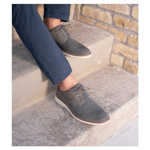 Image of Nunn Bush Chase Knit Plain Toe Oxford Lightweight Breathable Versatile Lace Up