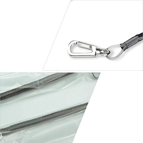 Cordões de pesca Besportble, 6 peças, retráteis, com mola de segurança, cordas, corda elástica elást