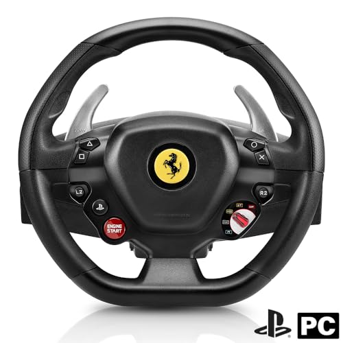 Volante T80 RW Ferrari 488 GTB - Esperienza di Guida Realistica per PlayStation - Diventa il Re della Pista! - Controller - Immagine 1