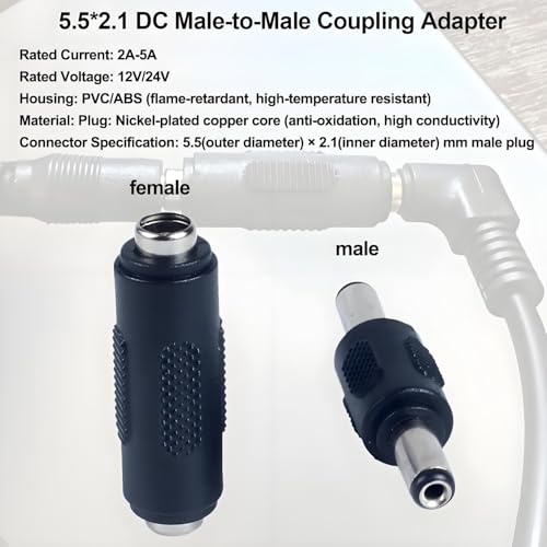 Adaptador Conector de Alimentación 5.5x2.1mm DC 12V 4pcs miniatura 4