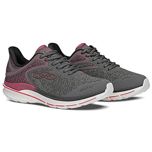Tênis Flit 2, Olympikus, Feminino, Chumbo/Rosa, 34