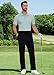 PEGENO Mens All Day Comfy Golf Pants Stretch Lightweight Work Dress Slacks Casual Pants with Pockets (Black X-Large)