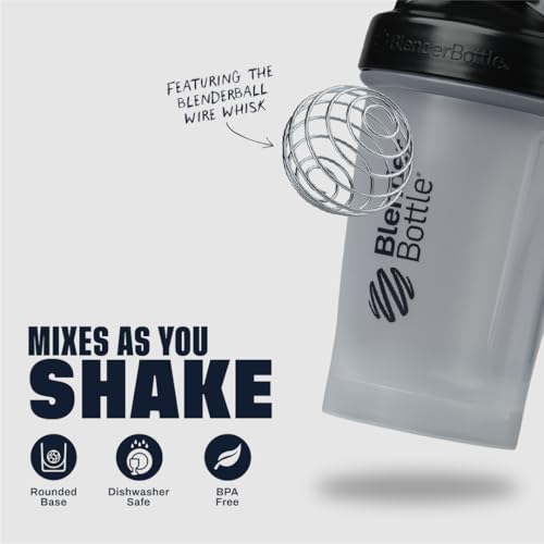 Image of BlenderBottle Classic V2 Shaker Bottle Perfect for Protein Shakes and Pre Workout, 28-oz, Black