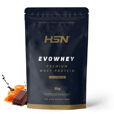 HSN Evowhey Protein | Chocolate Caramelo 2Kg = 67 Tomas por Envase Concentrado de Proteína de Suero | 100% Whey Protein Concentrate (WPC) | No-GMO, Vegetariano, Sin Gluten ni Soja