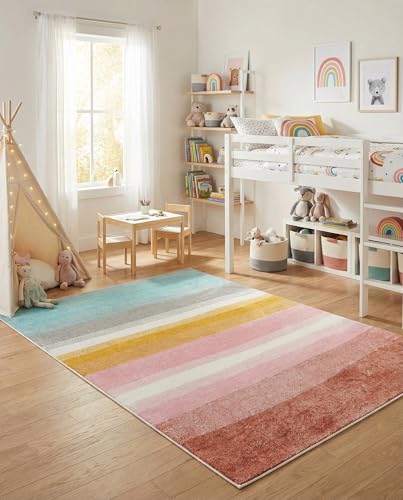 Alfombra Rugs.com Whimsy Kids Collection 5x7 multicolor